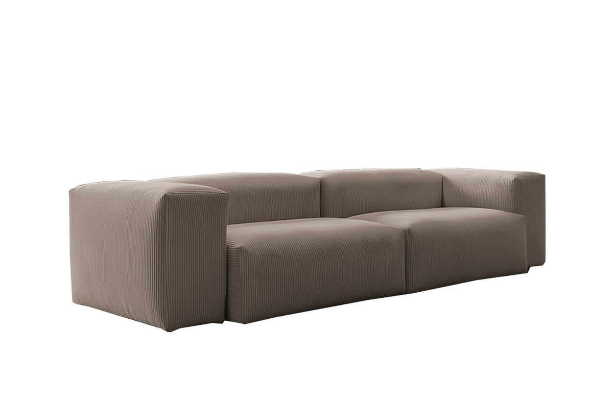 KAWOLA Sofa CELESTE 4-Sitzer Cord taupe