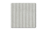 KAWOLA Sofa CELESTE 4-Sitzer mit Hocker Cord hellgrau