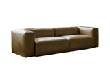 KAWOLA Sofa CELESTE 4-Sitzer Leder camel
