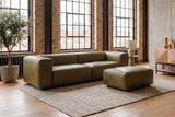 KAWOLA Sofa CELESTE 4-Sitzer Leder camel