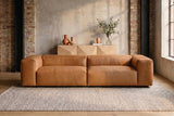 KAWOLA Sofa CELESTE 4-Sitzer Leder cognac