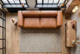 KAWOLA Sofa CELESTE 4-Sitzer Leder cognac