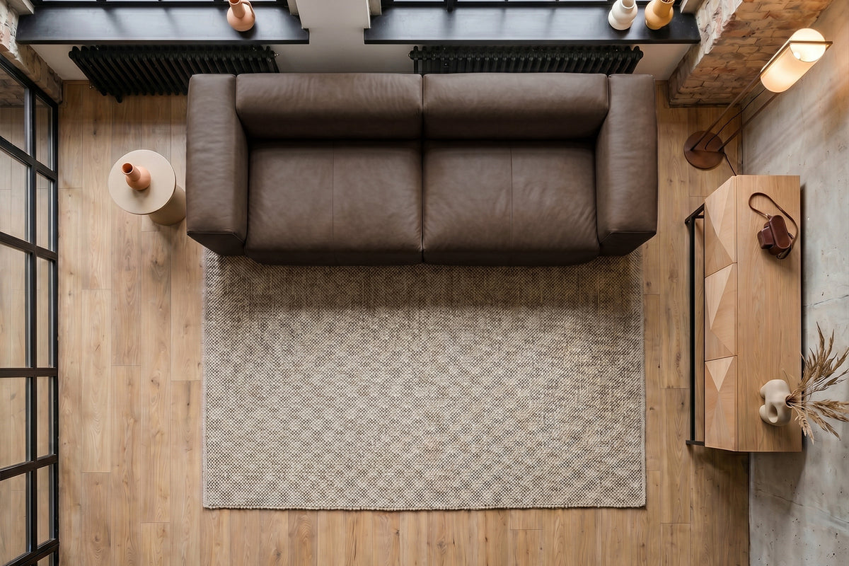 KAWOLA Sofa CELESTE 4-Sitzer Leder dunkelbraun