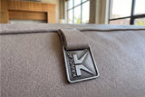 KAWOLA Sofa CELESTE 4-Sitzer Leder grau