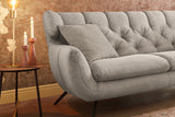 KAWOLA Sofa CHARME Cord steingrau