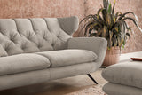 KAWOLA Sofa CHARME Cord steingrau