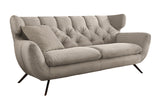 KAWOLA Sofa CHARME Cord steingrau