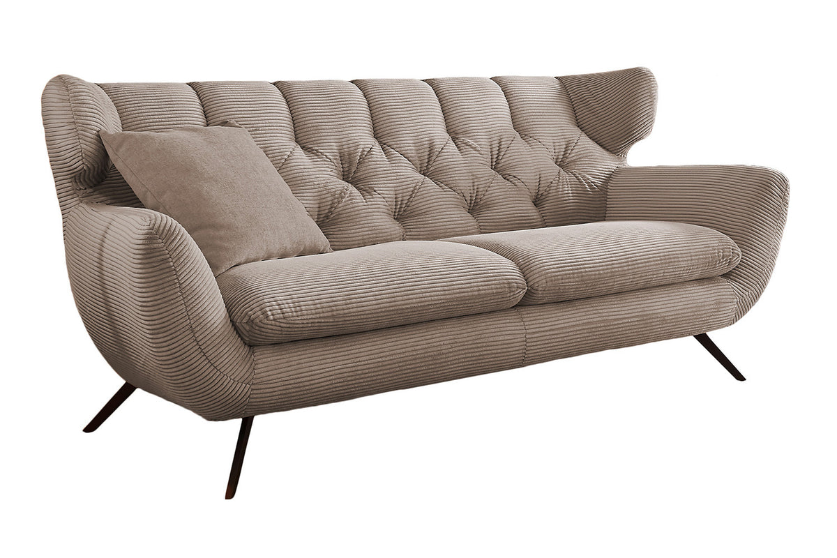KAWOLA Sofa CHARME Cord taupe