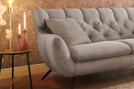 KAWOLA Sofa CHARME Cord taupe