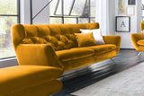 KAWOLA Sofa CHARME Velvet curry
