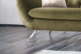 KAWOLA Sofa CHARME Velvet oliv