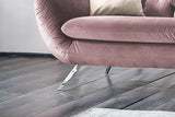 KAWOLA Sofa CHARME Velvet roségrau