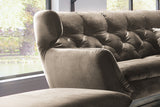 KAWOLA Sofa CHARME Velvet sand