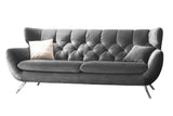 KAWOLA Sofa CHARME Velvet stone