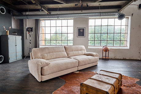 KAWOLA Sofa CINE XXL-Sofa 3-Sitzer Cord braun