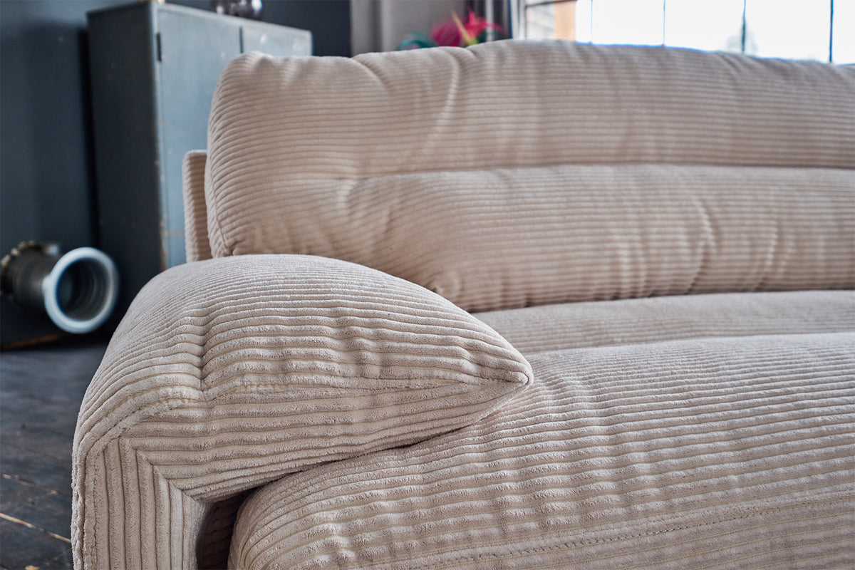 KAWOLA Sofa CINE XXL-Sofa 3-Sitzer Cord braun