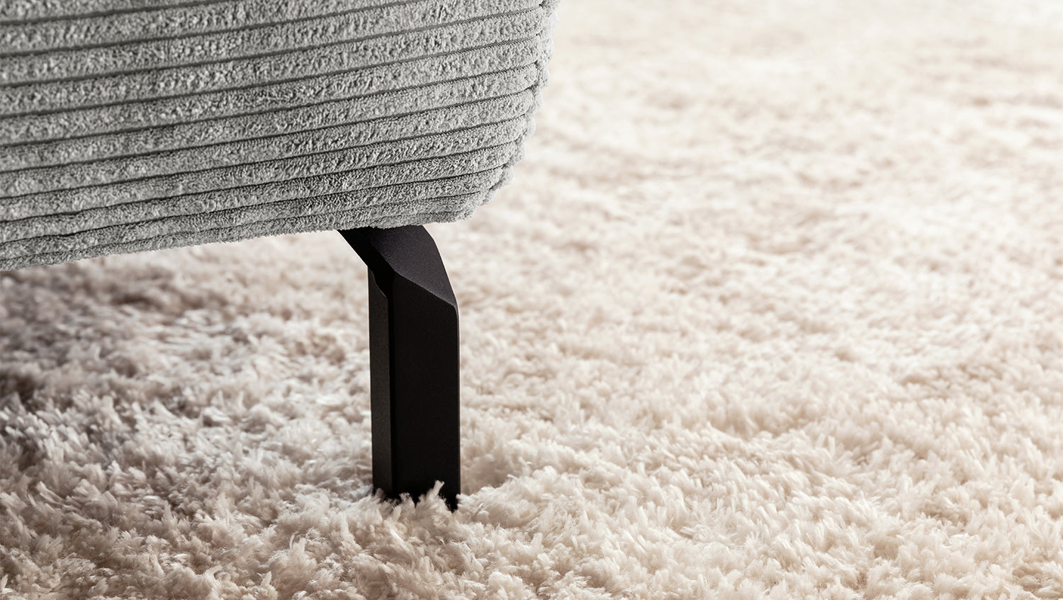 KAWOLA Sofa DELIA Ecksofa Cord hellgrau
