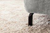 KAWOLA Sofa DELIA Ecksofa Cord hellgrau