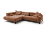 KAWOLA Sofa DELIA Ecksofa Cord rost