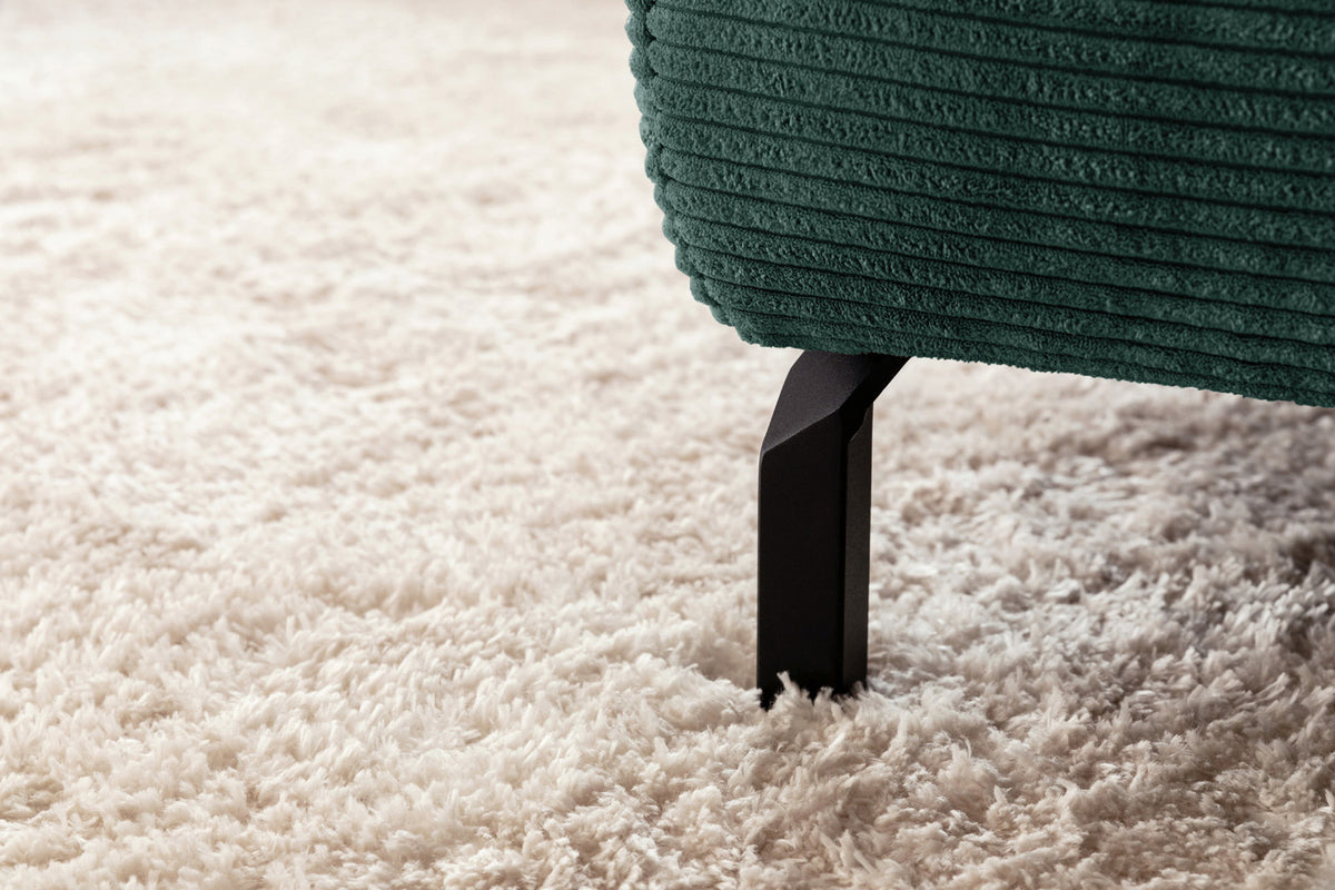KAWOLA Sofa DELIA Ecksofa Cord smaragd