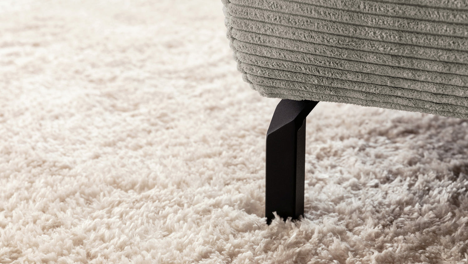 KAWOLA Sofa DELIA Ecksofa Cord steingrau