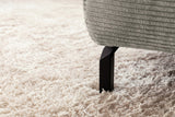 KAWOLA Sofa DELIA Ecksofa Cord steingrau