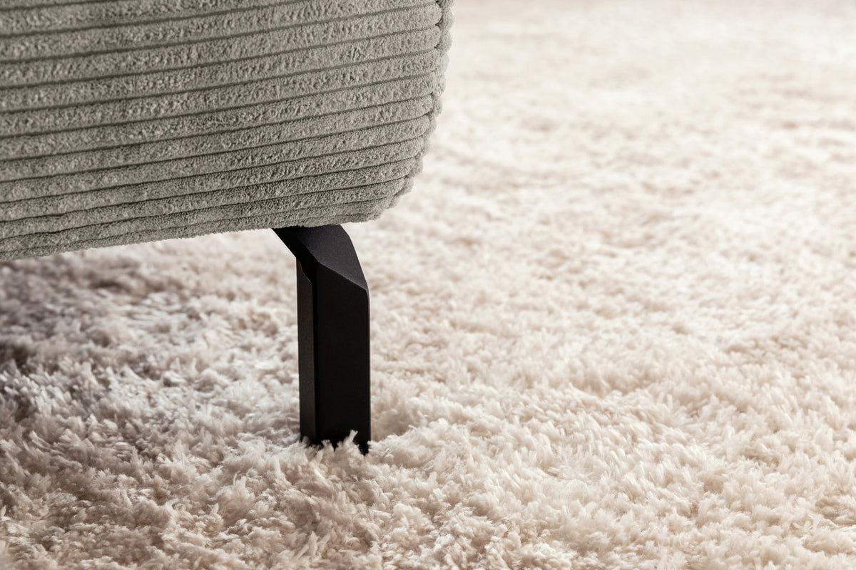 KAWOLA Sofa DELIA Ecksofa Cord steingrau
