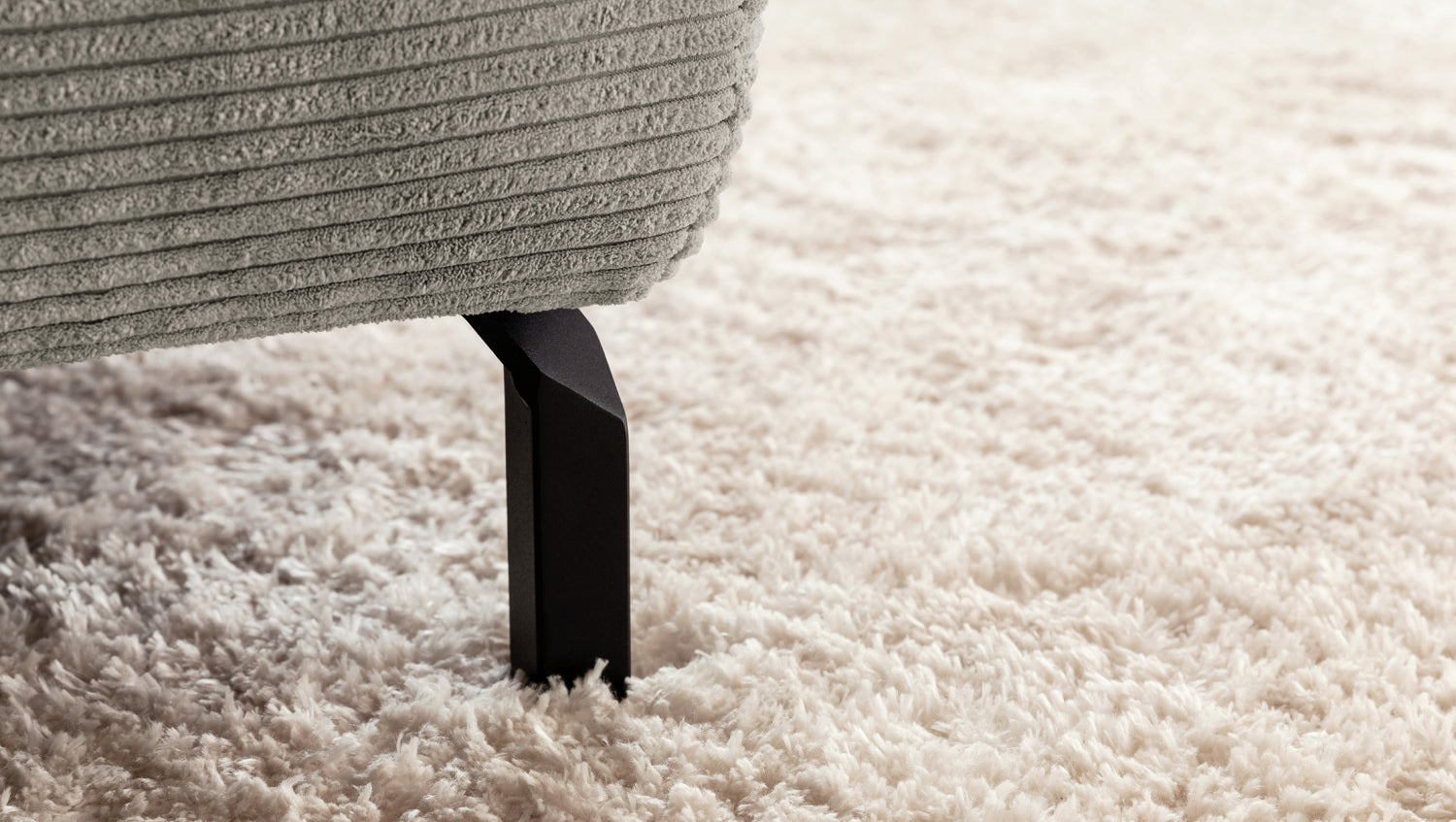 KAWOLA Sofa DELIA Ecksofa Cord steingrau