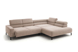 KAWOLA Sofa DELIA Ecksofa Cord taupe