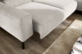 KAWOLA Sofa DELIA Ecksofa Feincord silber