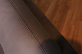 KAWOLA Sofa Deside 3-Sitzer Leder Pallino grau (B/T/H)
