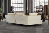 KAWOLA Sofa GARBO Designsofa Stoff cremeweiß