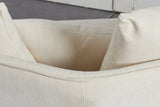 KAWOLA Sofa GARBO Designsofa Stoff cremeweiß