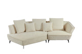 KAWOLA Sofa GARBO Designsofa Stoff cremeweiß