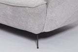 KAWOLA Sofa GARBO Designsofa Stoff grau