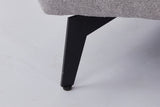 KAWOLA Sofa GARBO Designsofa Stoff grau