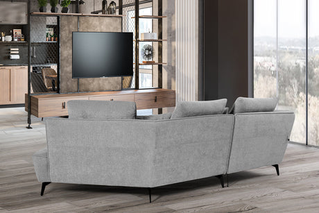 KAWOLA Sofa GARBO Designsofa Stoff grau