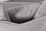 KAWOLA Sofa GARBO Designsofa Stoff grau
