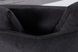 KAWOLA Sofa GARBO Designsofa Stoff schwarz