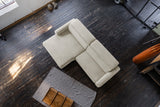KAWOLA Sofa LAISKA Ecksofa Cord cremeweiß
