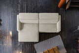 KAWOLA Sofa LAISKA Ecksofa Cord cremeweiß