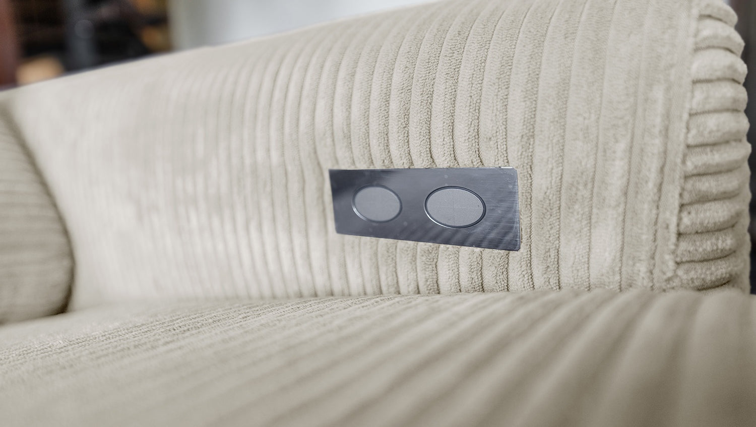 KAWOLA Sofa LAISKA Ecksofa Cord cremeweiß