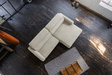 KAWOLA Sofa LAISKA Ecksofa Cord cremeweiß