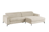 KAWOLA Sofa LAISKA Ecksofa Cord cremeweiß