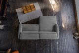 KAWOLA Sofa LAISKA Ecksofa Cord grau