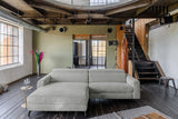 KAWOLA Sofa LAISKA Ecksofa Cord hellgrau