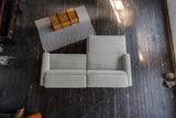 KAWOLA Sofa LAISKA Ecksofa Cord hellgrau
