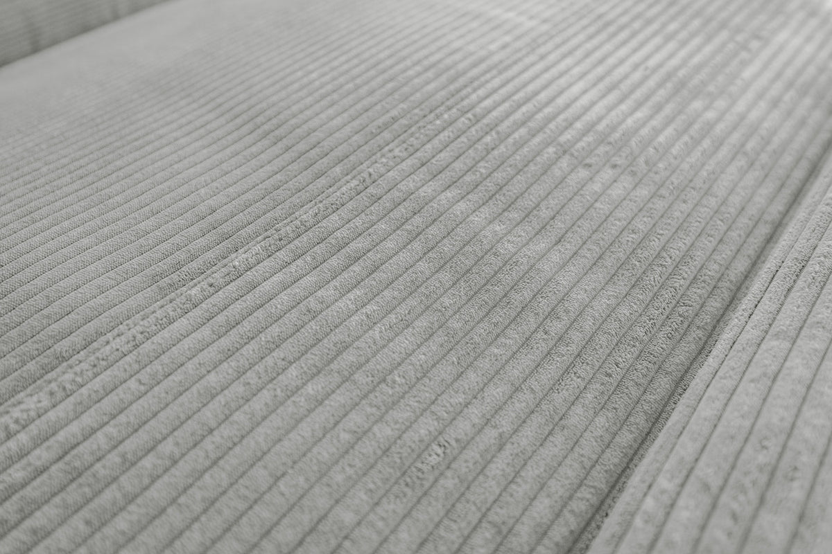 KAWOLA Sofa LAISKA Ecksofa Cord hellgrau