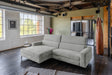 KAWOLA Sofa LAISKA Ecksofa Cord hellgrau, Links