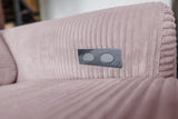 KAWOLA Sofa LAISKA Ecksofa Cord rosa